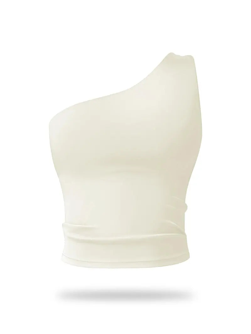 Brassière de Sport Asymétrique – Ultra Extensible et Séchage Rapide pour Yoga