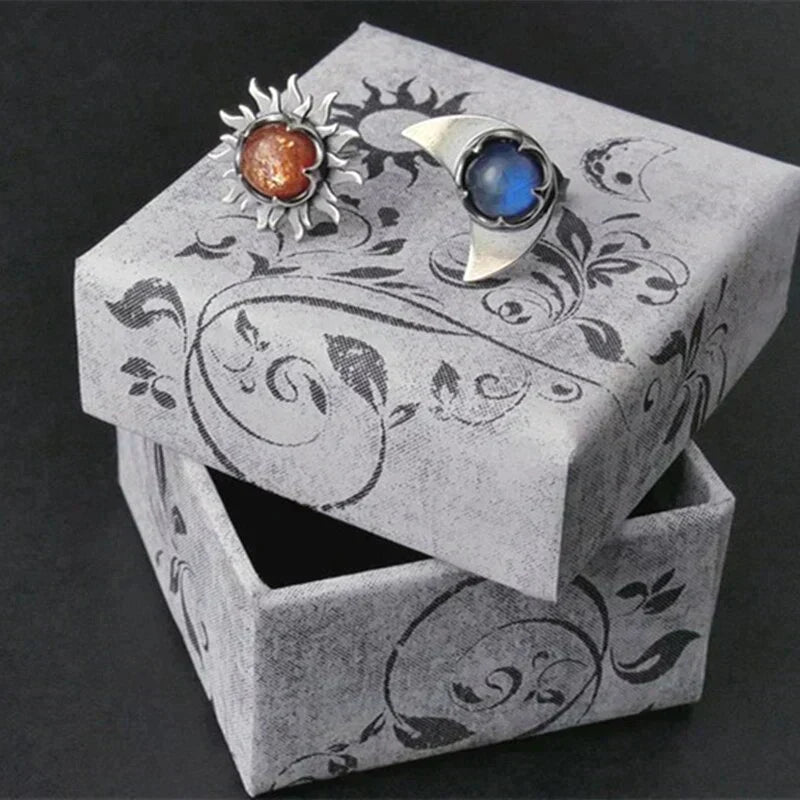 Boucles d’Oreilles Astre Soleil et Lune