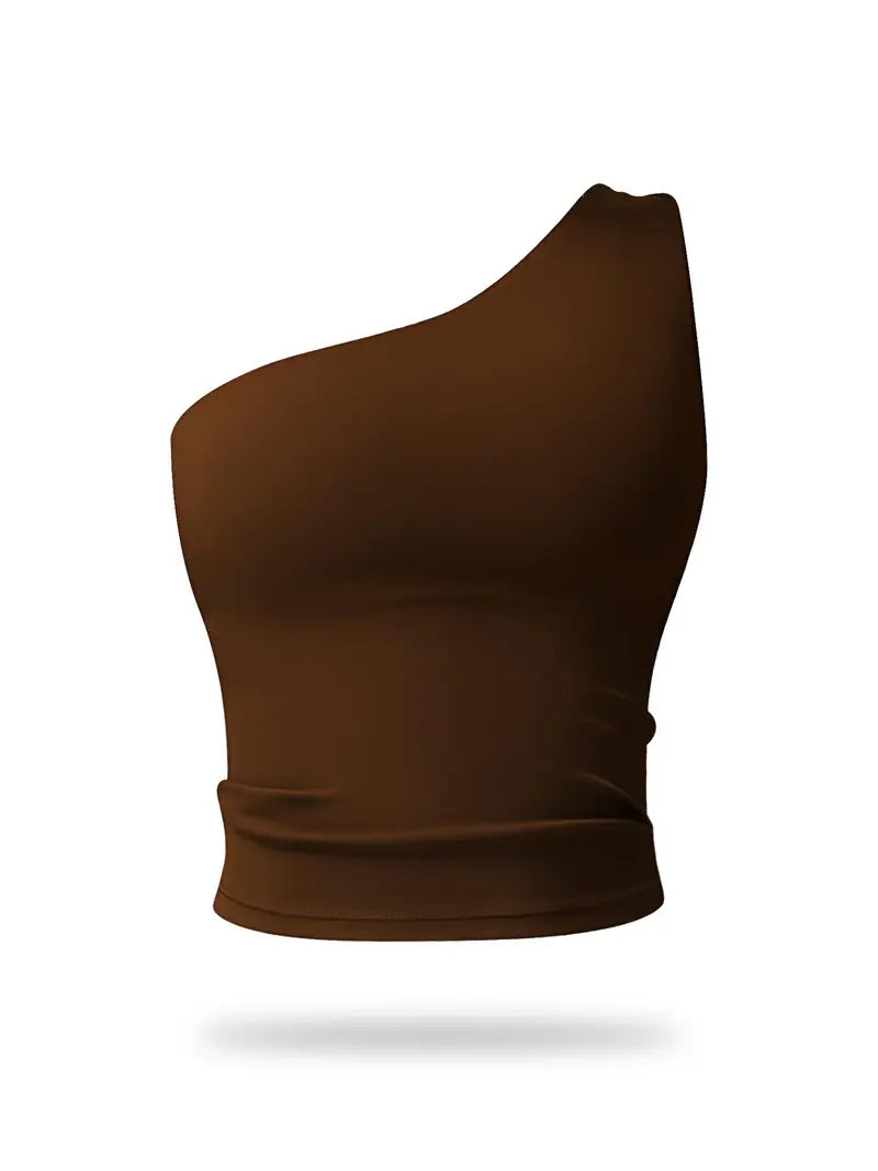 Brassière de Sport Asymétrique – Ultra Extensible et Séchage Rapide pour Yoga