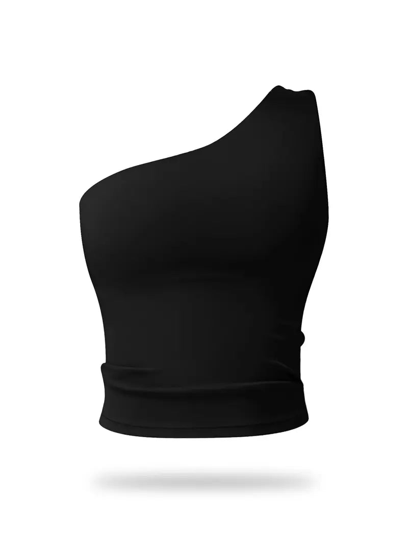 Brassière de Sport Asymétrique – Ultra Extensible et Séchage Rapide pour Yoga