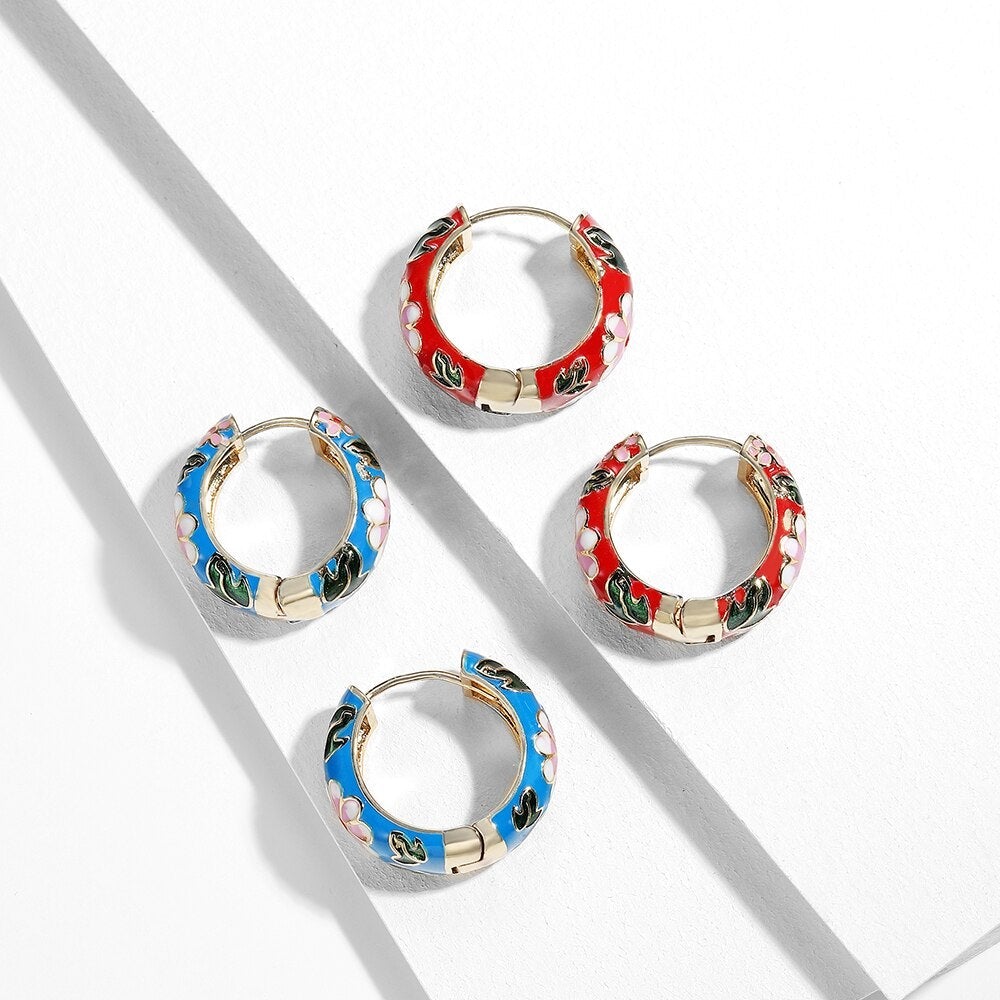 Boucles d’Oreilles Raffinées en Forme de Fleur