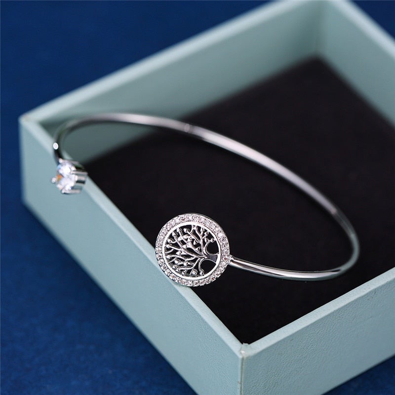 Bracelet Ajustable avec Pendentif Arbre de Vie