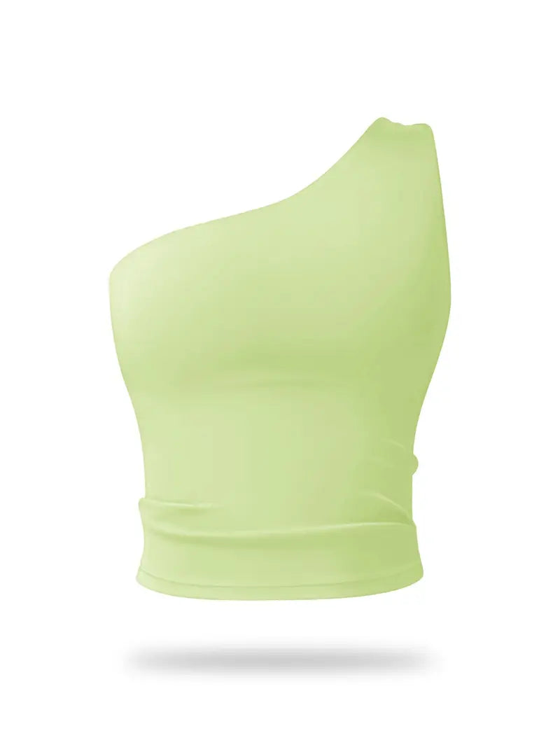 Brassière de Sport Asymétrique – Ultra Extensible et Séchage Rapide pour Yoga