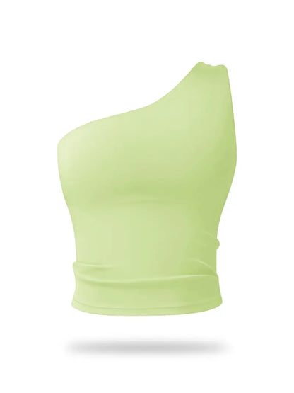 Brassière de Sport Asymétrique – Ultra Extensible et Séchage Rapide pour Yoga