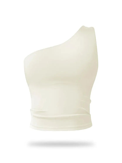 Brassière de Sport Asymétrique – Ultra Extensible et Séchage Rapide pour Yoga