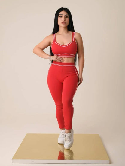 Ensemble Débardeur et Pantalon de Sport – Tenue Ajustée Activewear