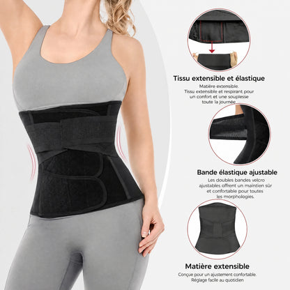 Ceinture Post-Partum – Gaine de Récupération Après Césarienne en Coton Noir