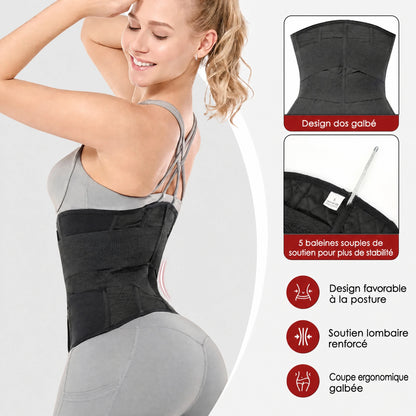 Ceinture Post-Partum – Gaine de Récupération Après Césarienne en Coton Noir