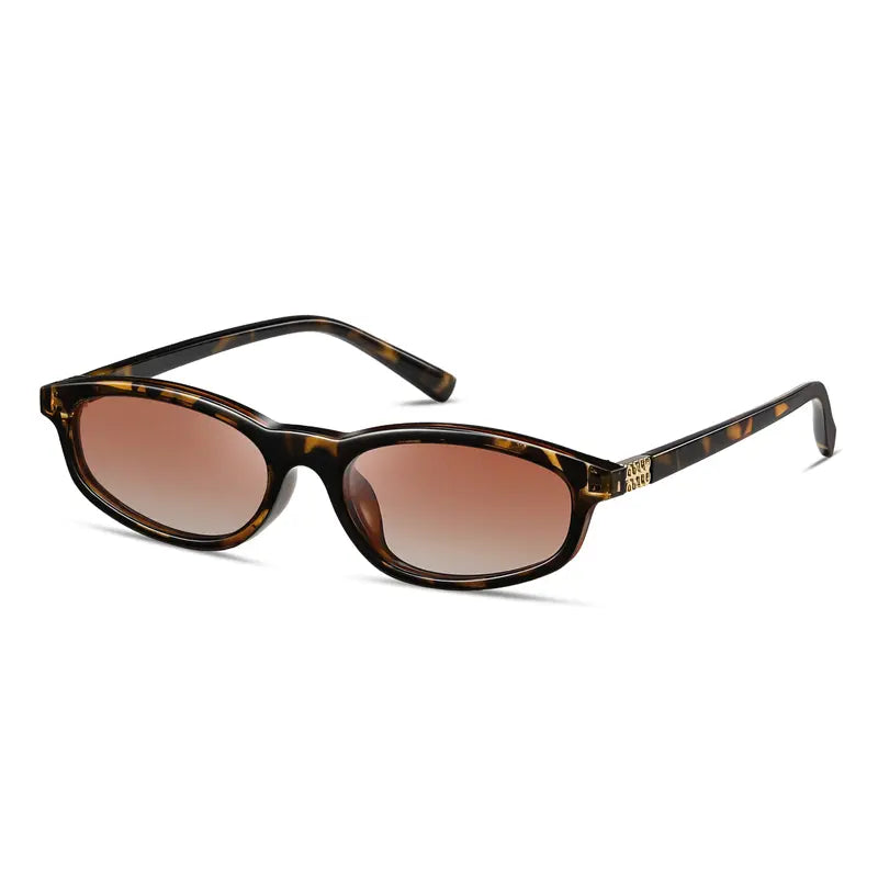 Lunettes de Soleil Œil de Chat Ovales Polarisées pour Femme – Écaille / Marron