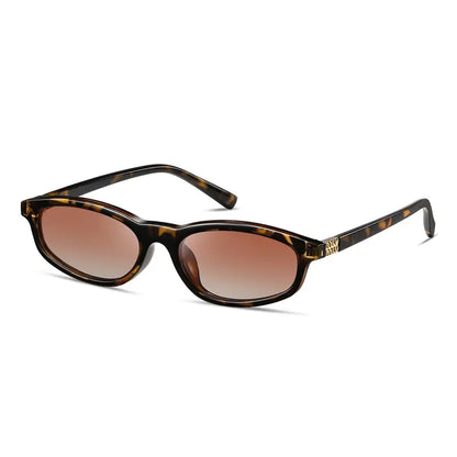 Lunettes de Soleil Œil de Chat Ovales Polarisées pour Femme – Écaille / Marron